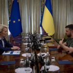 EU officials visit Kyiv as Russia strikes civilian target